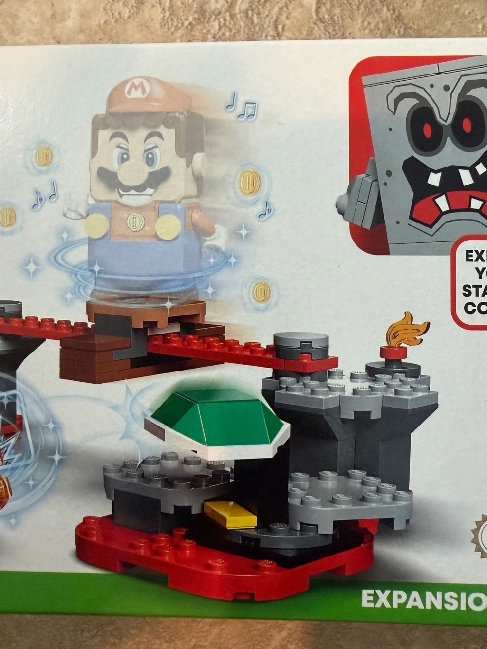 LEGO Super Mario Whomp's Lava Trouble Expansion Set - Gray/Red/Green #71364 NIB - Picture 3 of 8
